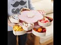 Findsbyjune.com / Rotating Flower Storage Box Candy Box Rotary Switch Storage Plate Home Snacks