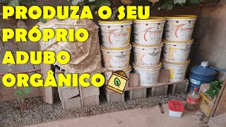 Tenha uma COMPOSTEIRA e produza o seu próprio adubo orgânico #compostagem