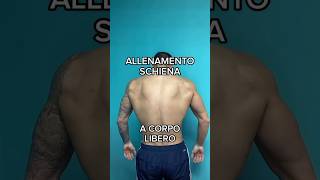 Allenamento SCHIENA a corpo libero 💪🏻 #workout #fitness #gym