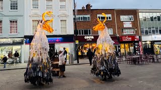 Mythical Ghost Caribou | Thingumajig Theatre’s Night-Time Street Act | Southampton Christmas Market