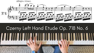 Czerny: Left Hand Etude, Op. 718 No. 6