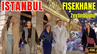 🇹🇷 Istanbul Nights Fişekhane Walking Tour Zeytinburnu 4k