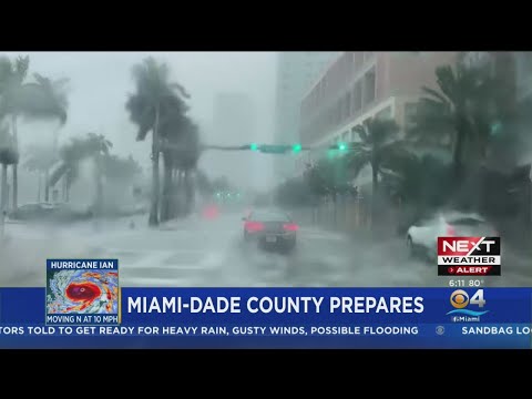 Miami Dade County Readying For Hurricane Ian S Rain Youtube