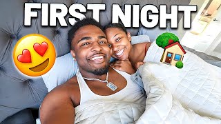 OUR FIRST NIGHT IN OUR NEW HOUSE!
