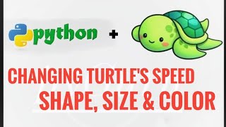 pyTurtle 5 | Changing turtle properties | python | #pyGuru