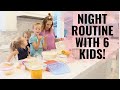 Night routine with 6 KIDS! Bedtime hacks for kids || Jordan Page