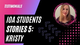 IOA Student Stories 5: Kristy - Wordpress Website \u0026 Blog Builder course #wordpress #startablog