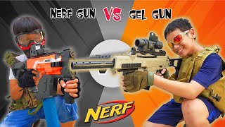 Nerf War : Nerf Gun Vs Gel Gun - Súng Đạn Thạch M4 Siêu Đẹp