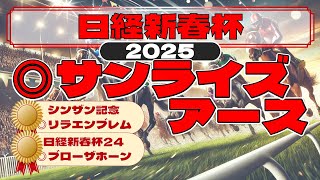 日経新春杯2025 予想 3年連続的中へ。◎サンライズが混戦を勝つ！対抗は鞍上上手いこの馬から。東大生の予想