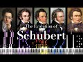 The Evolution of Schubert's Music (From 13 to 31 Years Old)