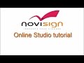 Digital signage online Studio tutorial