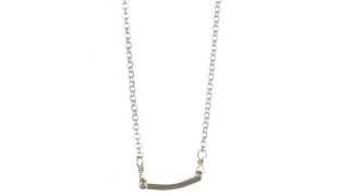 Dogeared Balance Medium Square Bar Necklace SKU:8573788