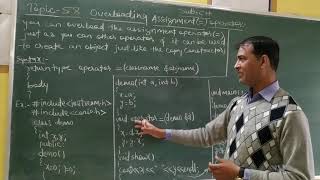 Topic- 58 Overloading Assignment Operator (=)