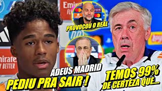 ENDRICK FORA DO REAL ! DECISÃO CHOCA A ESPANHA ! ANCELOTTI MANDA A REAL PARA PEP ! ENTENDA TUDO E +