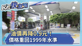 油價再降0.9元！價格重回1999年水準－民視新聞