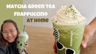 HOW TO MAKE MATCHA GREEN TEA FRAPPUCCINO LIKE STARBUCKS | Starbucks Hacks | Filipina in Europe