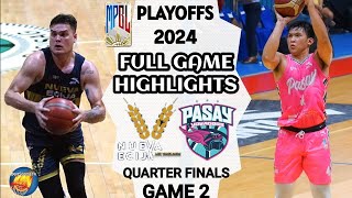 QUARTERFINALS | MPBL HIGHLIGHTS | NUEVA ECIJA VS PASAY | GAME 2 NORTH DIVISION PLAYOFFS #mpbl