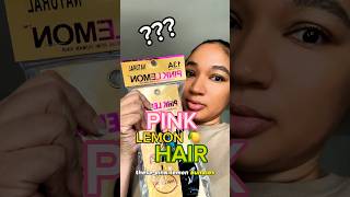 Is the VIRAL PINK LEMON HAIR from TIKTOK worth the HYPE??? #shorts #hairstyle