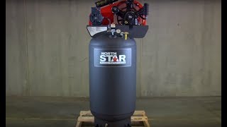 NorthStar Electric Air Compressor - 7.5 HP, 80-Gallon Vertical, 230 Volt, 24.4 CFM @ 90 PSI