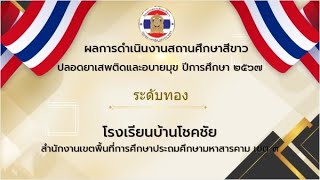 รายงานผลการดำเนินงานโครงการสถานศึกษาสีขาว  ปีการศึกษา ๒๕๖๗ ระดับทอง โรงเรียนบ้านโชคชัย