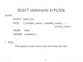 Oracle DB - PL/SQL IF Condition and Loops