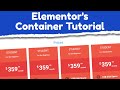 How to use the new Elementor's Container | Flexbox Tutorial