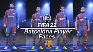 FIFA 22 - BARCELONA PLAYER FACES