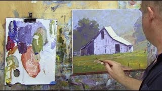 Learn To Paint TV E69 "The Old Barn" Acrylic Painting Barn in Landscape Beginners Tutorial