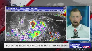 Hurricane Sara? Potential Tropical Cyclone Nineteen forms over the Caribbean