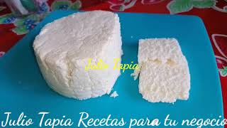 Como hacer un rico Queso fresco sin cuajo y con leche de caja en casa super delicioso