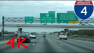 ⁴ᴷ Interstate 4 (Orlando, FL) westbound [4K VIDEO]