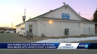 Burglars steal from nonprofit that serves Iowa veterans