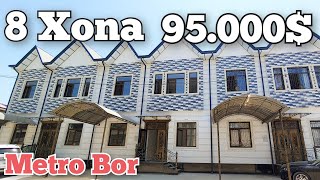 Toshkent  Sergeli 8 xonalik yangi Uy Sotiladi. Metroga yaqin!  Narxi 95.000$