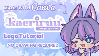 Making a Vtuber Logo + Animated Intro using Canva Tutorial [No drawing required]