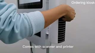 Interactive Automatic Touch Screen Kiosk Self Ordering Machine Self Service Payment Kiosk