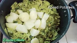 చిక్కుడుకాయ-బంగాళదుంప శాకం/ Broad beans and Potato curry.. #easyrecipe #healthy #trending