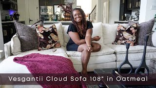 Unbox and Style My New Vesgantti Cloud Sofa from Amazon With Me | Fall Decor 2025 | Decorate with Me