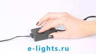 Электрогирлянда ПРЕМИУМ КЛАСС, 200 белых LED ламп, чейзинг, Beauty LED, EST200-3W10-1W