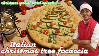 Christmas Focaccia bread recipe || How To Make Focaccia Bread || Christams Special Series Episode 1