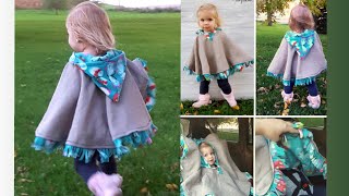 DIY Poncho for kids and babies -EASY Sewing Tutorial!!