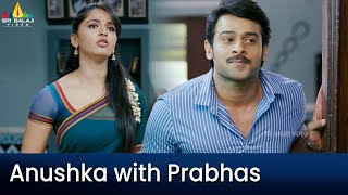 Anushka and Prabhas lovely Scene | Mirchi | Latest Telugu Scenes @SriBalajiMovies