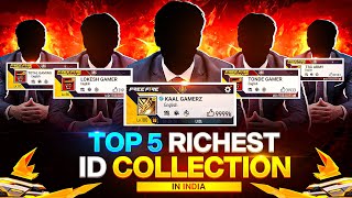 Top 5 Richest Free Fire Players😲in India Worth 100 Crore