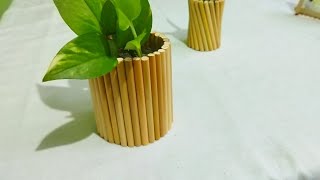 Easy Bamboo sticks craft ideas | DIY Bamboo sticks crafts | Flower vase | Bamboo