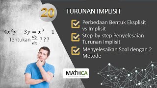 Eps. 20 KALKULUS 1: Turunan - Turunan Implisit