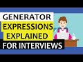 Python generator expressions explained step by step #python #tutorial