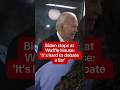 Biden stops at Waffle House: 'It's hard to debate a liar'