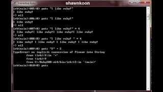 Ruby Programming for beginners - 3 - String Arithmetic and Methods