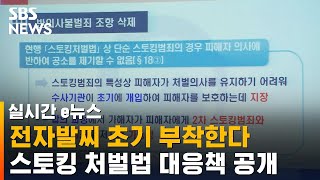 스토킹 처벌법 1년, 정부 개정안 내놨다…한동훈의 설명 / SBS / 실시간 e뉴스