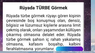 rüyada türbe görmek