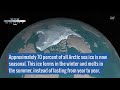 arctic sea ice is the thinnest and youngest it s been in 60 years